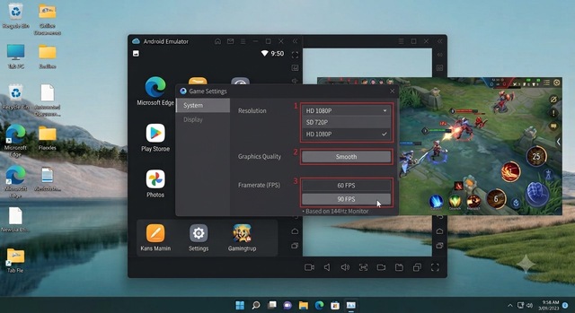 Thiết lập Game Settings và điều chỉnh cấu hình Game Thiết lập Game Settings và điều chỉnh cấu hình Game